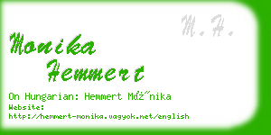 monika hemmert business card